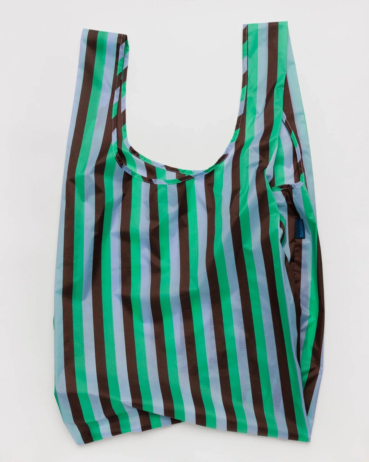 Big Baggu Bag — Mint 90's Stripe