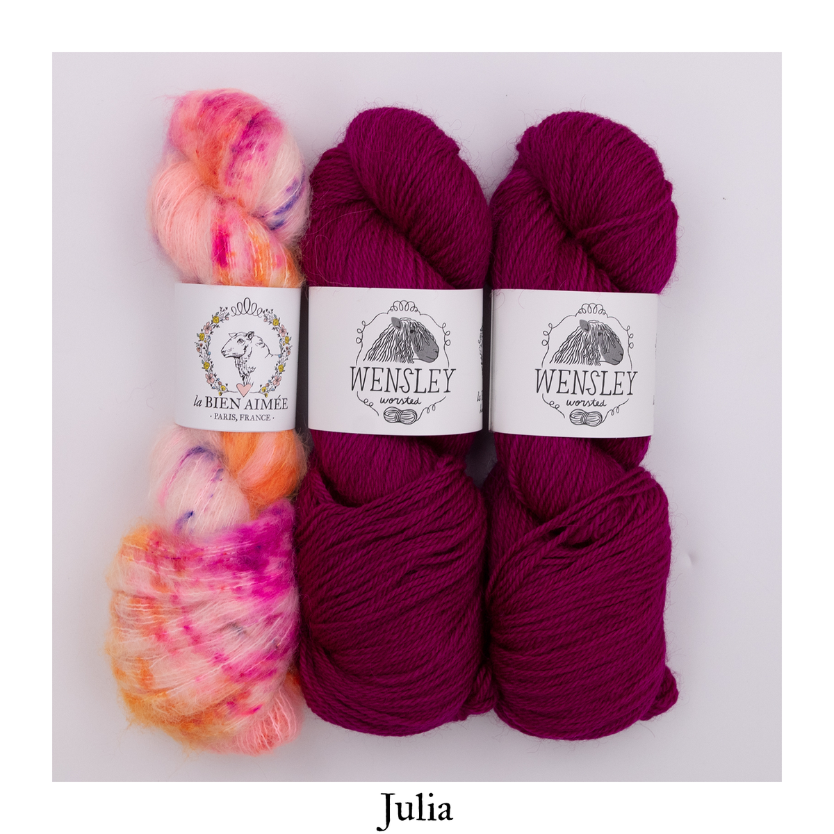 Kits de laine pour le châle Pressed Flowers — Julia