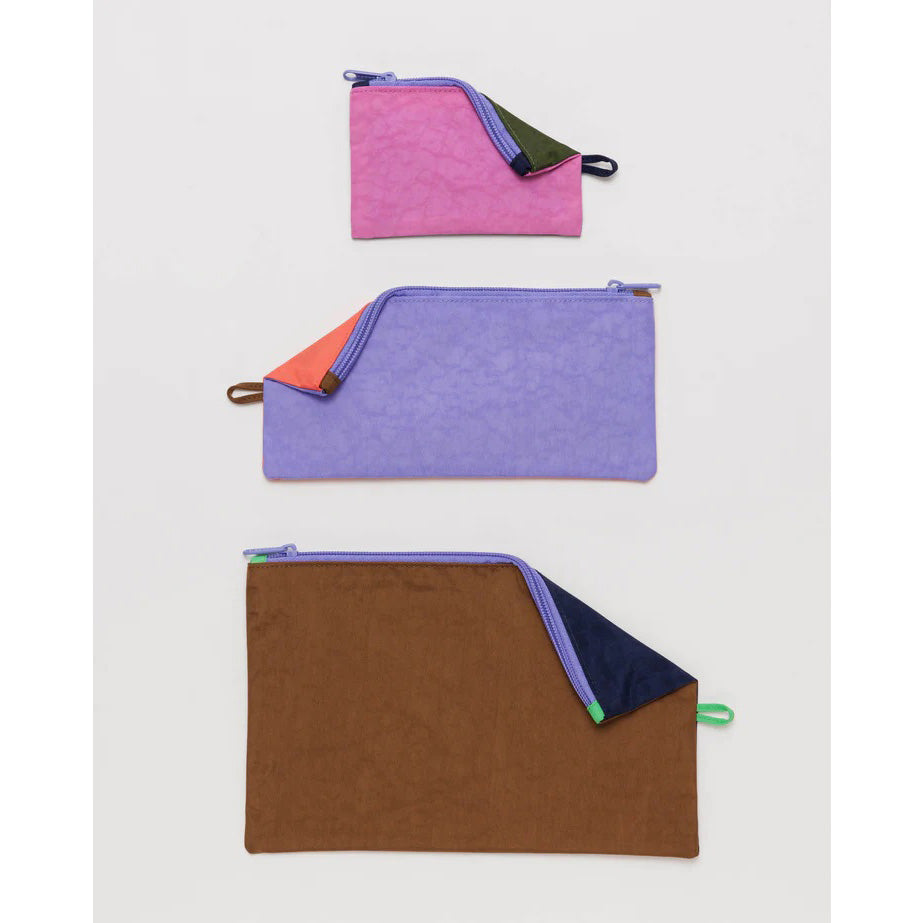 Baggu Flat Pouch Set — Night Lights