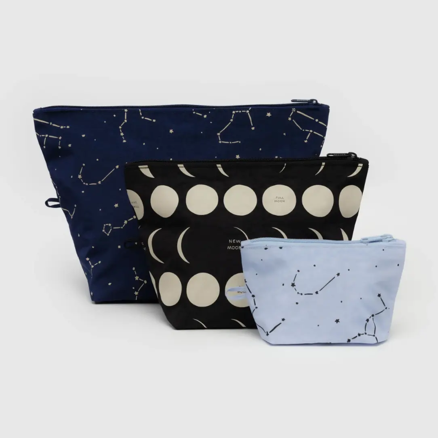 Baggu Go Pouch Set — Night Sky
