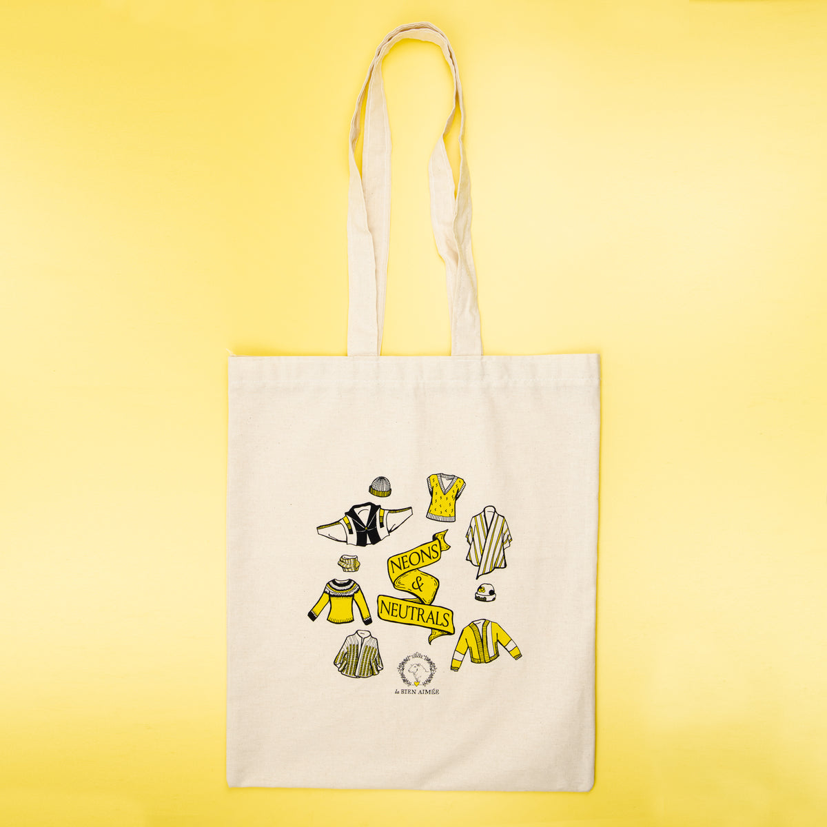 Neons & Neutrals Tote Bag — Yellow