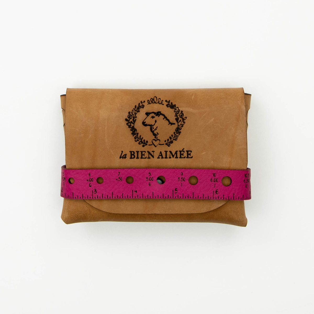 La Bien Aimée Notions Pouch with Ruler — Pink