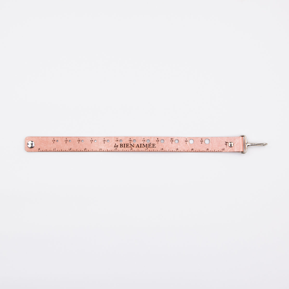 La Bien Aimée Ruler Wristlet — Rose Gold
