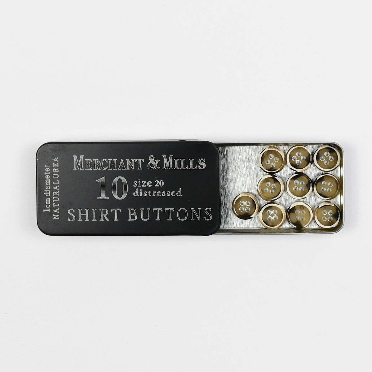 Shirt Buttons box — Brown