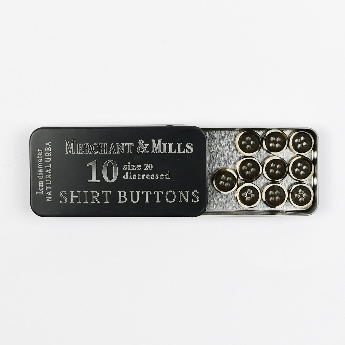 Shirt Buttons box — Dark Brown