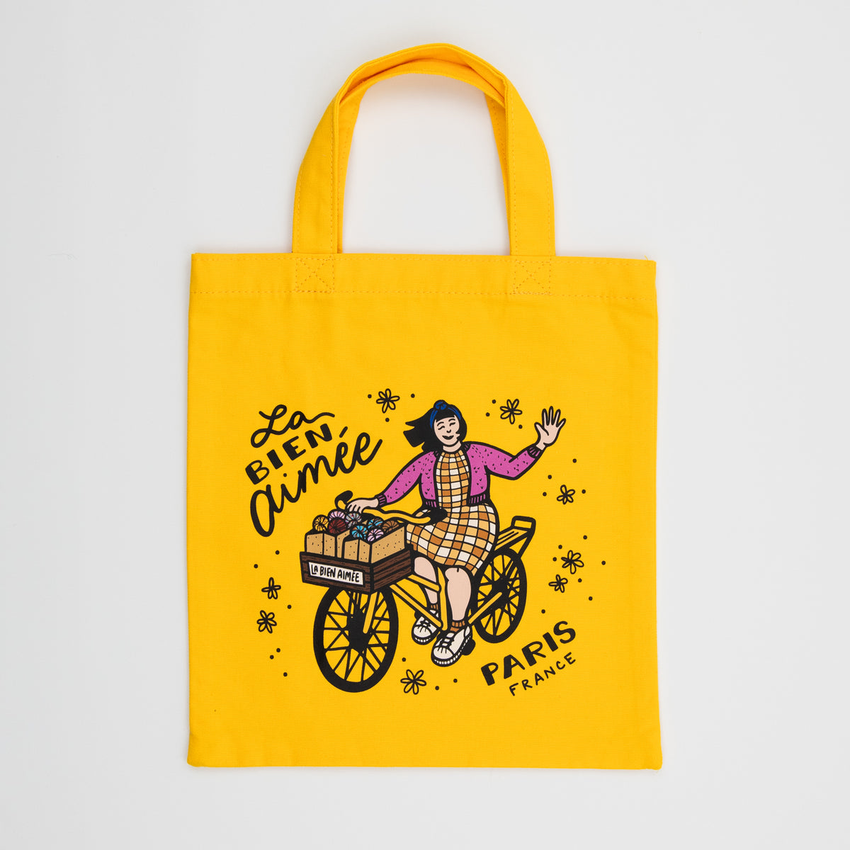 Mini Tote — Yellow Aimée Bicycle