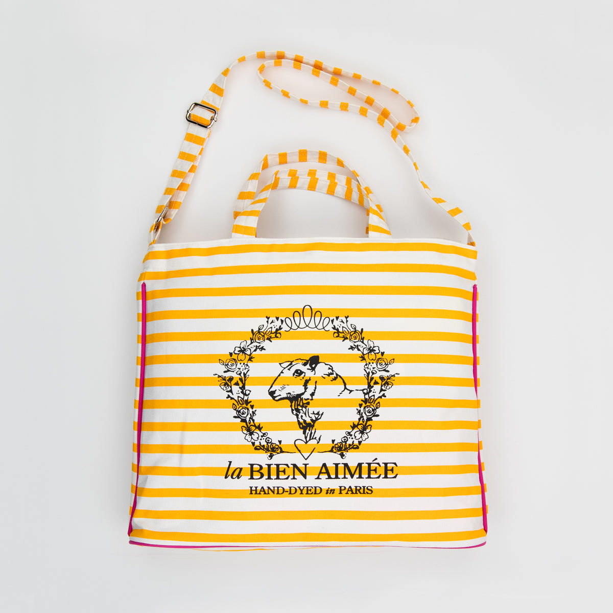 Aimée's Striped Bag — Yellow