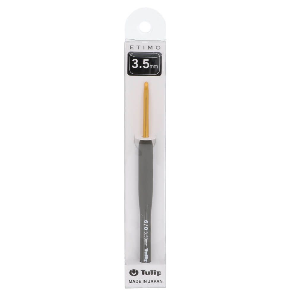 Tulip Etimo Soft Grip Crochet Hook — Black / 3.50 mm/ US4