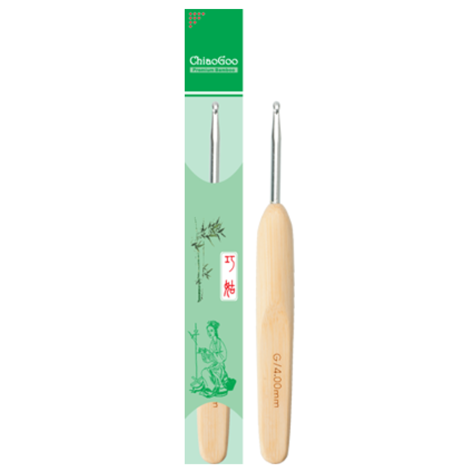 ChiaoGoo Bamboo Crochet Hook — 4 mm/US G