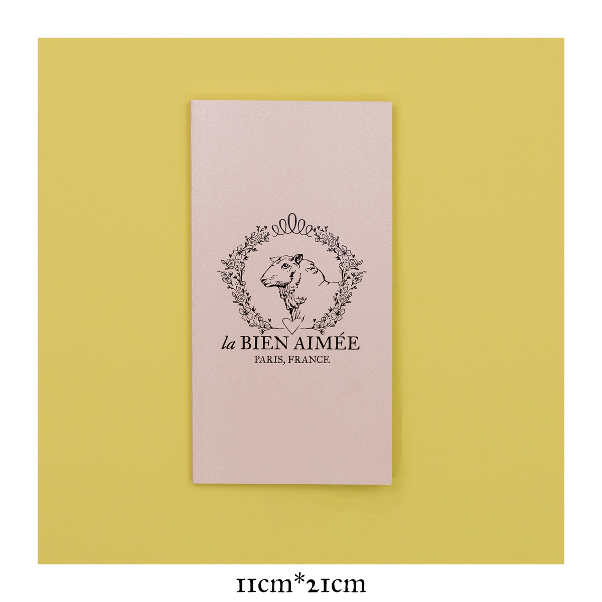 La Bien Aimée Pink Notebook — Tall