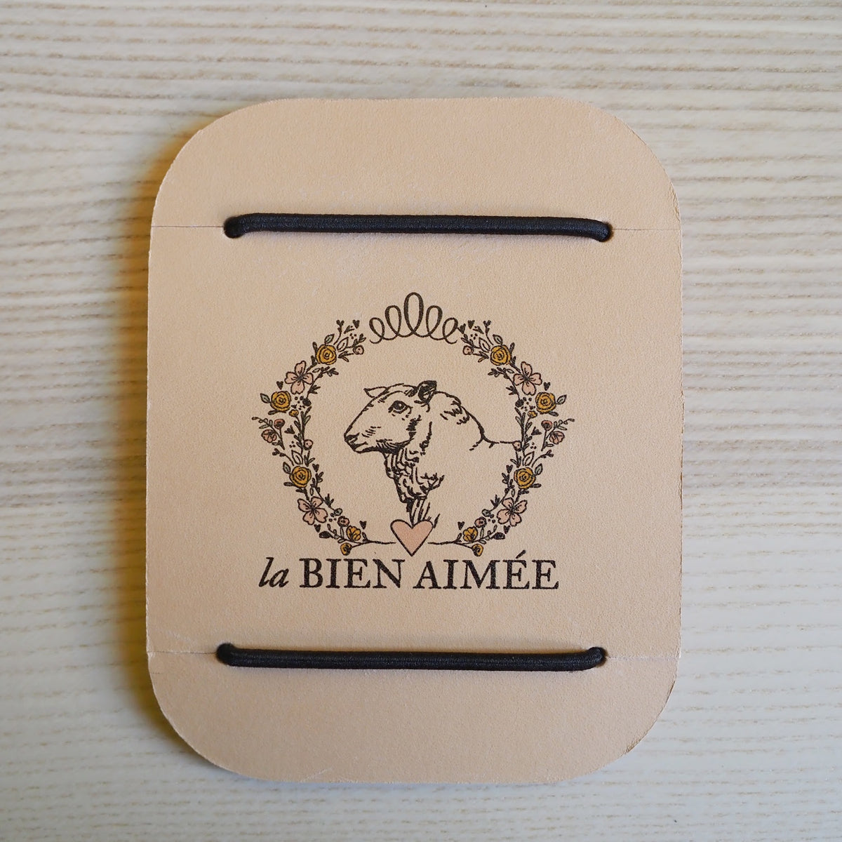 La Bien Aimée Card Holder + Notes — Natural